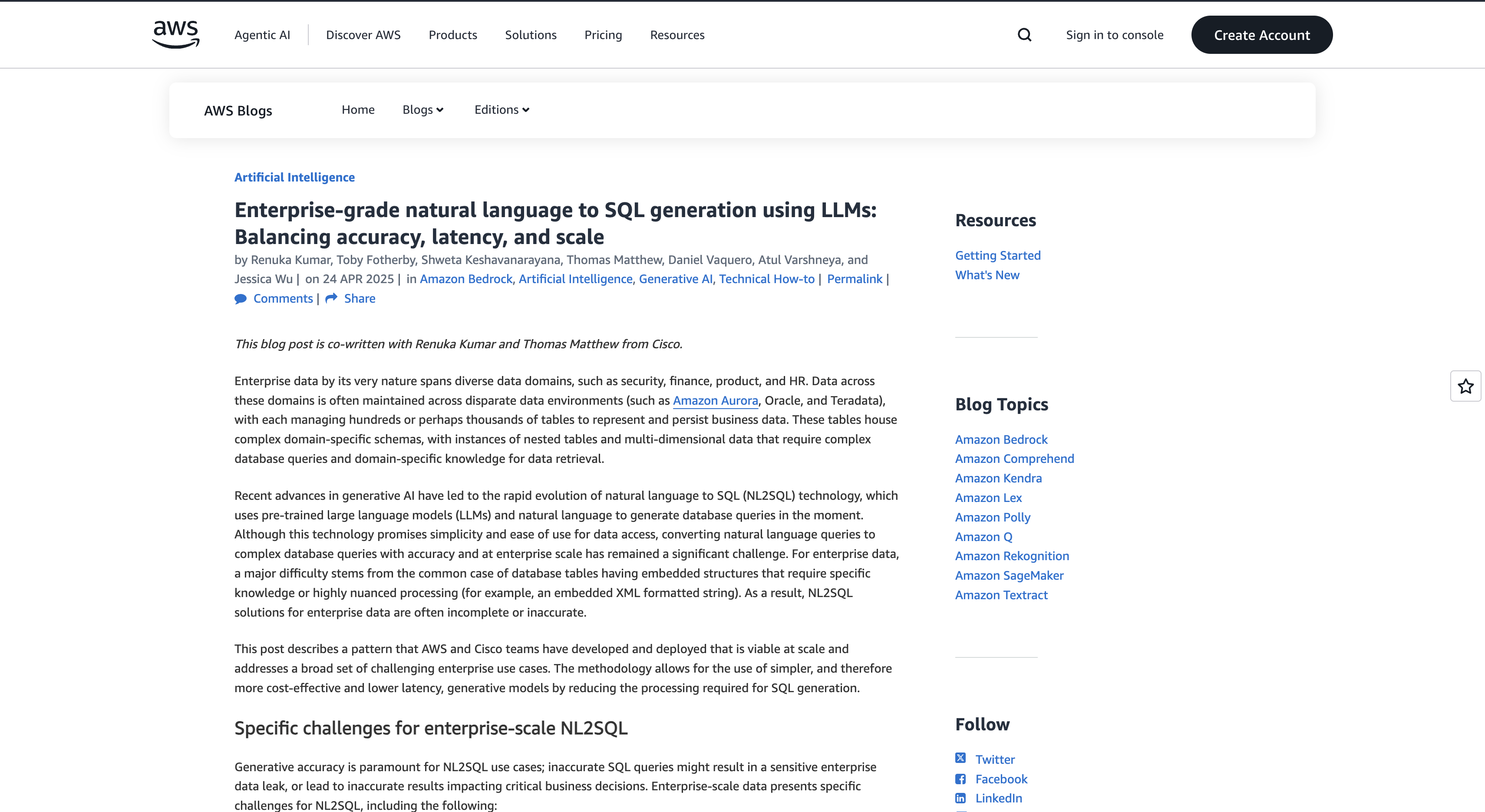 Natural Language Queries to SQL
